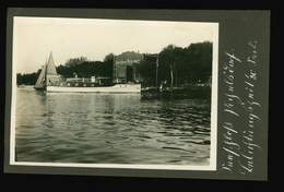 Foto Um 1920 Seeschloß Pichelsberg Pichelsberge Berlin Davor Schiff Sine Cura III ? Am Stössensee Döberitzer Heerstrasse - Spandau