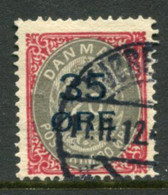 DENMARK 1912 Surcharge 35 Øre On 20 Øre, Used.  Michel 61 I - Usati