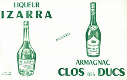 BUVARD LIQUEUR IZARRA ARMAGNAC CLOS DES DUCS - Liqueur & Bière