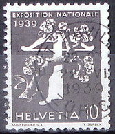 Schweiz Suisse 1939: "EXPOSITION" MIT NUMMER N3520 Zu 233yR.01 Mi 349yR Mit Voll-o ZÜRICH 22.VI.1939 PTT (Zu CHF 45.00) - Rouleaux