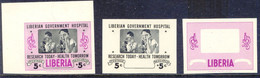 LIBERIA 1954 Wohlt.-Ausg. Für Das Regierungshospital - Laborantin 5C+5C ABARTEN - Liberia