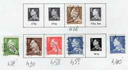 1965/1967 -  DANIMARCA - DENMARK - Mi. Nr. 428+429+430+458+459+460 - Used -  (Z0304..39) - Otros & Sin Clasificación