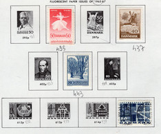 1965/1967 -  DANIMARCA - DENMARK - Mi. Nr. 435x2+437+443+450 - LH/Used -  (Z0304..39) - Andere & Zonder Classificatie