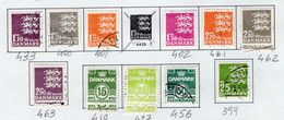 1961/1968 -  DANIMARCA - DENMARK - Mi. Nr. 399+400+401+402+410X2+427X2+433+456+463X2+462X2+ - Used -  (Z0304..39) - Andere & Zonder Classificatie