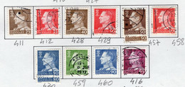 1961/1968 -  DANIMARCA - DENMARK - Mi. Nr. 411+412+428+429+457X2+458+430X2+459+460+416 - Used -  (Z0304..39) - Otros & Sin Clasificación