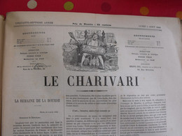 27 N° De La Revue Le Charivari . Août 1889. Humour, Caricature, Satire, Pif Henriot Draner Stop Bob Mars Paf Barie - Magazines - Before 1900