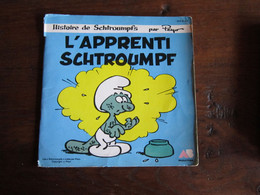 LES SCHTROUMPFS  DISQUE L'APPRENTI   SCHTROUMPF  LIVRE DISQUE - Schtroumpfs, Les - Los Pitufos