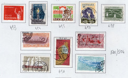 1969/1970 -  DANIMARCA - DENMARK - Mi. Nr. 493+494+495+496+497+498+501/504 - LH/Used -  (Z0304..40) - Andere & Zonder Classificatie