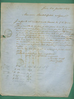 Italie Gênes Compagnie D' éclairage Par Le Gaz Gênes (  Lettre En Relief ) 11 Juillet 1854 - Italia