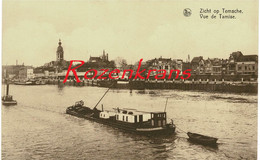 Temse Zicht Op Temsche Vue De Tamise ZELDZAAM Binnenschip Peniche Barge CPA (In Zeer Goede Staat) - Temse