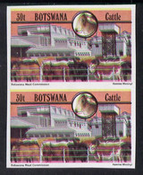 Botswana 1981 Meat Commission 30t (from Cattle Industry Set) In U/M Imperf Pair (also Shows Slight Misplacement Of Colou - Botswana (1966-...)