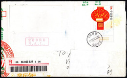 CHINA 2011 - MAILED POSTAL STATIONERY - CONGRES UPU BEIJING 1999 / ASIAN WINTER GAMES IN CHANGCHUN - Lettres & Documents