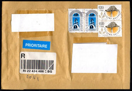 BULGARIA - REGISTERED ENVELOPE - FLORA - MUSHROOMS / MONASTERIES - Briefe U. Dokumente