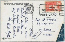 36784 - CANADA -  POSTAL HISTORY:  POSTCARD With Nice Postmark: LITHUANIAN  WORLD CONGRESS 1963 - Historia Postale