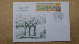 Enveloppe Roland IROLLA - LISA 2012 - Epernay En Champagne - Storia Postale