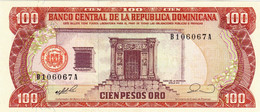 Dominican Republic 100 Pesos Oro 1990 UNC P-128b "free Shipping Via Registered Air Mail" - Dominicaanse Republiek