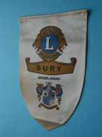 BURY England > LIONS International ( Ancien / Old > FANION > Wimpel > Pennant ) - Sonstige & Ohne Zuordnung