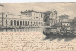 VENEZIA-LA STAZIONE DI SANTA MARIA AI SCALZI-CARTOLINA VIAGGIATA IL 11-8-1901 - Venezia (Venice)