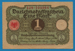 DEUTSCHES REICH 1 MARK 01.03.1920  # 428.594964 P# 58  DARLEHENSKASSENSCHEIN - Administración De La Deuda