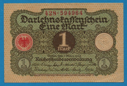 DEUTSCHES REICH 1 MARK 01.03.1920  # 428.594964 P# 58  DARLEHENSKASSENSCHEIN - Reichsschuldenverwaltung