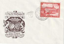 Sarre FDC Journée Du Timbre Lettre ST Ingbert 1954 - FDC