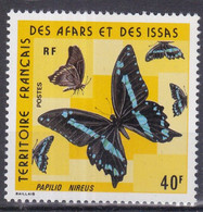 Afar En Issa 1975, Postfris MNH, Butterflies - Djibouti (1977-...)