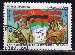 AFGHANISTAN AFGANISTAN AFGHAN POST 1984 SAUR REVOLUTION 3af USED USATO OBLITERE' - Afghanistan