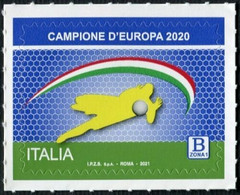 2021 - ITALIA / ITALY - L'ITALIA VINCITRICE DEI CAMPIONATI EUROPEI DI CALCIO 2020 / FOOTBALL EUROPEAN CHAMPIONS. MNH - 2021-...: Mint/hinged
