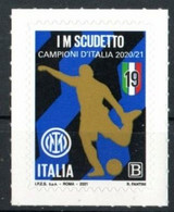 2021 - ITALIA - INTER CAMPIONE D'ITALIA  DI CALCIO 2020/21 / INTER FOOTBALL CHAMPIONS OF ITALY 2020/21. MNH . - 2021-...: Neufs