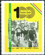 2021 - ITALIA / ITALY - CENTENARIO DELLE FIAMME GIALLE SQUADRA DI ATLETICA / CENTENARY OF THE YELLOW FLAMES. MNH - 2021-...:  Nuovi