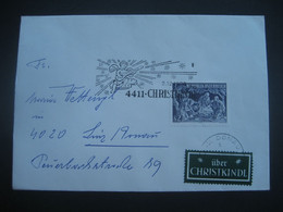 Österreich- Christkindl 2.12.1970, Brief Mit Sonderstempel Und Leitzettel Linz - 1961-70 Briefe U. Dokumente