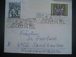 Österreich- Christkindl 27.12.1972, Brief Mit Sonderstempel - 1971-80 Briefe U. Dokumente