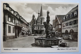 (11/12/82) Postkarte/AK "Michelstadt I. Odenwald" Altes Rathaus Mit Brunnen Um 1950 - Michelstadt