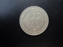 RÉPUBLIQUE FÉDÉRALE ALLEMANDE : 2 DEUTSCHE MARK   1973 G    Tranche B *     KM A127        SUP ** - 2 Marcos