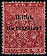 1885-87 BECHUANALAND QV 1d ROSE-RED (SG# 5) MNG FINE - 1885-1895 Colonie Britannique