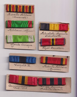 Lot De 9 Barrettes De Rappel De Médailles Belges - Identifications à Confirmer - Etat Neuf - Bélgica