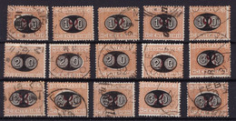 Regno, Lotto Serie Segnatasse Mascherine Del 1890 Usate        -DR13 - Postage Due