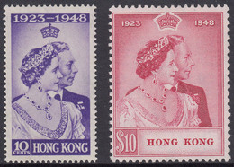 1948 HONG KONG KGVI,ROYAL SILVER WEDDING (SG#171-172) MH VF - Ungebraucht