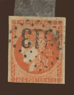 48. 40c Orange Ø. 1313.  Cote 150,-euros - 1870 Uitgave Van Bordeaux