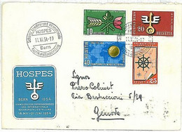 11370 - SWITZERLAND   - POSTAL HISTORY  -  COVER  1954 -  FOOTBALL World Cup - 1954 – Suiza