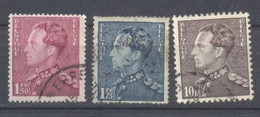 Belgica, 1936/46, Yvert Tellier 429,430,434,usado - 1929-1941 Groot Montenez