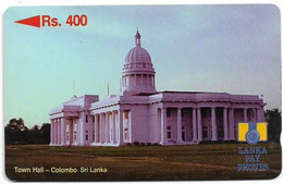 Sri Lanka - Lanka Pay Phones (GPT) - Town Hall, Colombo - 10SRLA - 400Rs, Used - Sri Lanka (Ceilán)