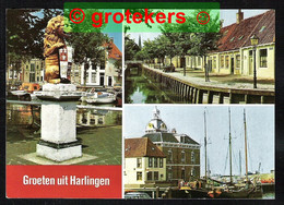 HARLINGEN Groeten Uit 3-luik ± 1977 - Harlingen