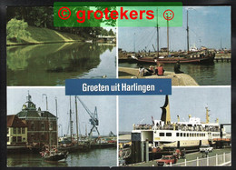 HARLINGEN Groeten Uit 4-luik ± 1977 - Harlingen