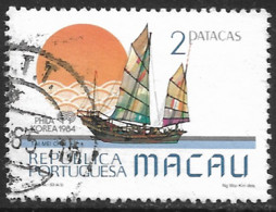 Macau Macao – 1984 Traditional Boats 2 Patacas Used - Used Stamps