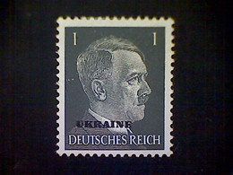 Russia, Scott #N41, Mint (*), 1941, Hitler Overprint Ukraine, 1pf, Gray Black - 1941-43 Occupation Allemande