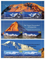 Kyrgyzstan 2020 Mountains Lenin Peak, Khan Tengri & Jengish Chokuso - MNH ** - Kirghizistan