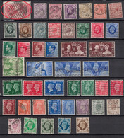 GREAT BRITAIN Selection Of Used KEVII - KGVI Issues With Faults Esp. Seahorse - Andere & Zonder Classificatie