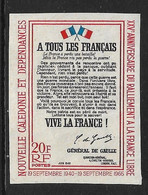 Nouvelle-Calédonie  N°326** Non Dentelé. - Imperforates, Proofs & Errors