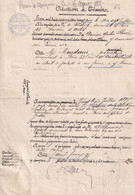 Citation à Témoins De 1885 - Papier Pour Les Huissiers - Palais De Justice Cachets Huissiers Et Copies Document Signé - Manuscripts